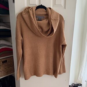 French Connection Camel Cowl Neck Sweater